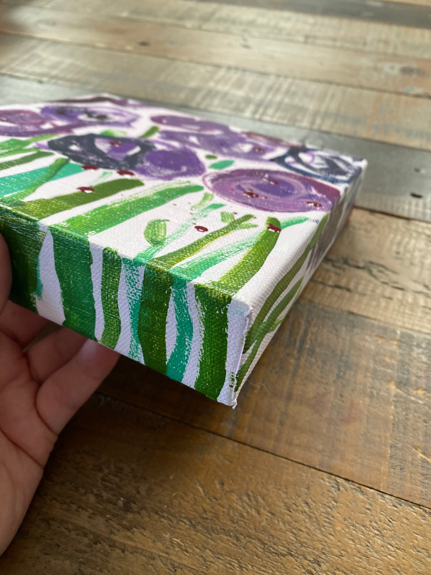 Fresh Bloom 3 / Original Small Fine Art on Canvas