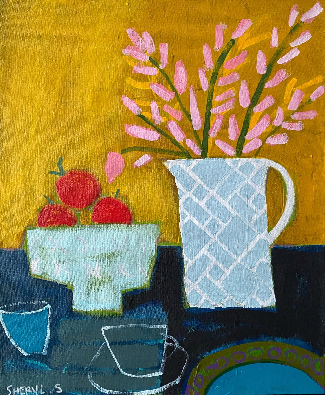 The Breakfast Table 20”x16” still life fine art for sale