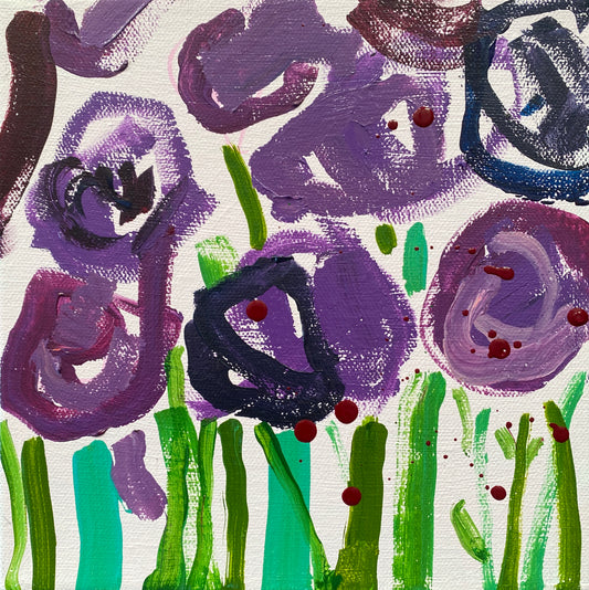 Fresh Bloom 3 / Original Small Fine Art on Canvas